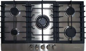 Kaiser KG 9356 Turbo Edelstahl Gaskochfeld 86 cm 5 Brenner 3,8 kW WOK