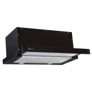 Gurari GCH B 135 BL Dunstabzugshaube Flachschirmhaube 60cm Einbau 1000m³/h Schwarz