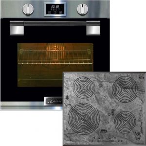 Kaiser Herd-set ,Elektro Pyrolyse Backofen  EH 6337+KCT 6705 FI Ära Induktionskochfeld 60 cm 