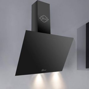 Gurari GCH 286 BL 8 Prime Dunstabzugshaube 80cm 1000m³/h kopffreihaube Schwarz Glas TouchControl