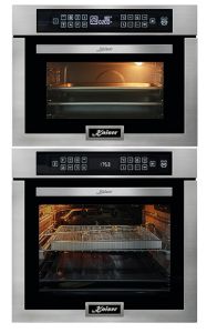 Kaiser EH 6306 R Einbaubackofen + EM 6307 Einbau Mikrowelle, Mikrowellen-Backofen 45 cm hoch