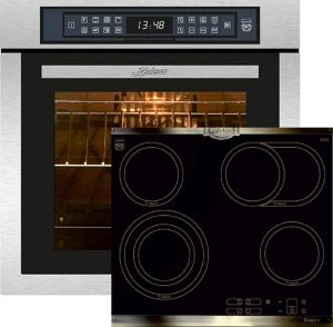 Kaiser  Elektro-Herd-Set EH 6306 R Einbaubackofen + KCT 6385 EM Glaskeramik Kochfeld 60 cm