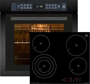 Kaiser Herd-Set EH 6306 RS Einbaubackofen+KCT 6703 Glaskeramik Kochfeld 60 cm