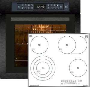 Kaiser Herd-Set EH 6306 RS Einbaubackofen+KCT 6715FW Glaskeramik Kochfeld 60 cm