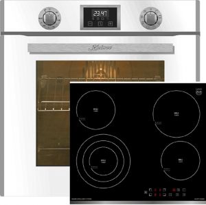 Kaiser Herd-Set EH 6326 W Einbaubackofen+ KCT 6703 F Glaskeramik Kochfeld 60 cm