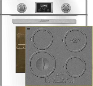 Kaiser Herd-Set EH 6326 W Einbaubackofen+ KCT 6705 RI Herd Induktions Kochfeld 60 cm