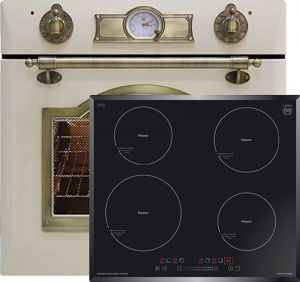 Kaiser  Herd-set / Elektro Einbau Backofen EH 6355 ElfEm 67L + KCT 6705 FI   Induktions Kochfeld 60 cm