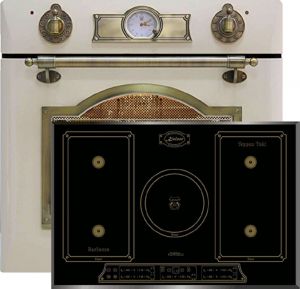 Kaiser  Herd-set / Elektro Einbau Backofen EH 6355 ElfEm 67L + KCT 7797 FI Em Induktions Kochfeld 77 cm