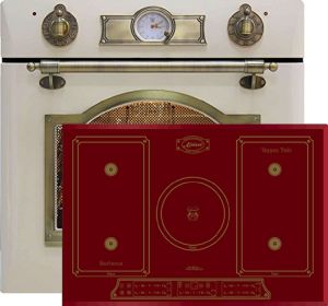 Kaiser  Herd-set / Elektro Einbau Backofen EH 6355 ElfEm 67L + KCT 7797 FI RotEm Induktions Kochfeld 77 cm