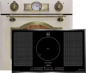 Kaiser  Herd-set / Elektro Einbau Backofen EH 6355 ElfEm 67L + KCT 97 FI La Perle Induktions Kochfeld 90 cm