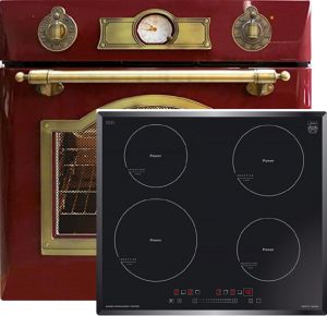 Kaiser Herd-set / Elektro Einbau Backofen EH 6355 RotEm 67L +  KCT 6705 FI   Induktions Kochfeld 60 cm