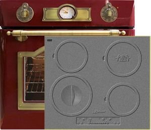 Kaiser Herd-set / Elektro Einbau Backofen EH 6355 RotEm 67L +  KCT 6705 RI Herd   Induktions Kochfeld 60 cm