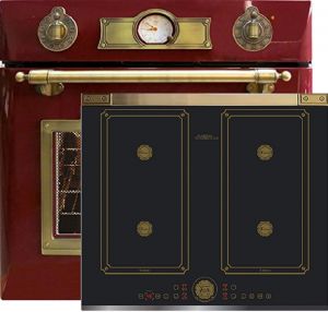 Kaiser Herd-set / Elektro Einbau Backofen EH 6355 RotEm 67L +  KCT 6745 AD   Induktions Kochfeld 60 cm