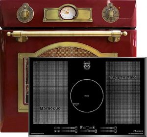 Kaiser Herd-set / Elektro Einbau Backofen EH 6355 RotEm 67L +  KCT 777 FI La Perle Induktions Kochfeld 77cm
