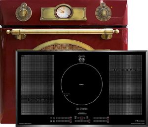 Kaiser Herd-set / Elektro Einbau Backofen EH 6355 RotEm 67L +  KCT 97 FI La Perle Induktions Kochfeld 90 cm