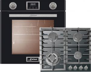 Kaiser Herdset EG 6374 Sp Gasbackofen + KCG 6383 Gaskochfeld 60 cm