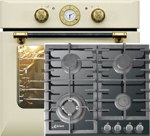 Kaiser Herd Set EH 6432 ElfBE Eco EinbauBackofen + KCG 6383  Gaskochfeld 60 cm
