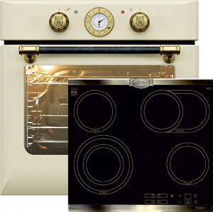 Kaiser Herd Set EH 6432 ElfBE Eco EinbauBackofen +KCT 6385 Em Glaskeramik Kochfeld 60 cm