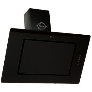 Gurari GGCH S 155 BL 90 Prime Luxus Dunstabzugshaube 90 cm, Schwarz Glas,1000m³/h, 4 Stufen,Display