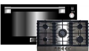 Kaiser Herd Set EG 9371 Einbau Gas Backofen 90 cm 98 L +KG 9356 Gaskochfeld 86 cm