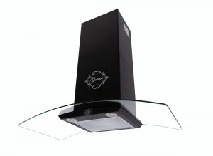  GURARI GCH T 465 90 BL PRIME Dunstabzugshaube 90cm 1000m³/h Wandhaube Schwarz Glas TouchControl