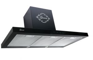 GURARI GCH F 462 BL 9 Dunstabzugshaube 90cm 1000m³/h Wandhaube Schwarz Glas TouchControl