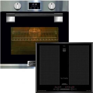 Kaiser Herd-set ,Elektro Pyrolyse Backofen  EH 6337+KCT 67 FIN La Perle Induktionskochfeld 60 cm 