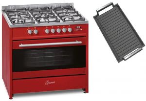 Gurari GCH E 911 R Gas Elektro Standherd 90 cm 121 L Range Coocker +Grillplatte