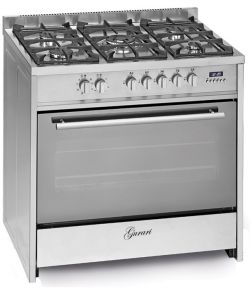 Gurari GCH E 911 X Edelstahl Gas Elektro Standherd 90 cm 121 L Erdgas Fl.Gas 4 Kw WOK