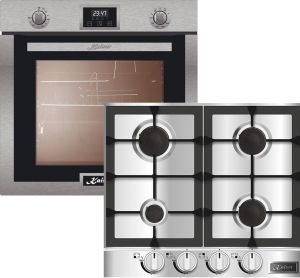 Kaiser Gas Herdset Autark/Kaiser Eg 6372 Einbau Gasbackofen/Kaiser KG 6357 Edelstahl Gaskochfeld 60 cm