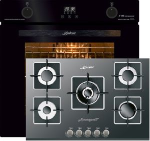 Kaiser Herd Set EH 6367 Elektro Backofen + KG 8382 Turbo Gaskochfeld   77 cm