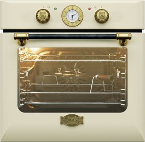 Kaiser EH 6432 ElfBE Eco - Retro Einbaubackofen 68L Drehspieß Selbstreinigung Pizzafunktion 60 cm