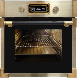 Kaiser EH 6427 AD Retro Pyrolyse Einbau Backofen 73L Anthrazitfarbiges Glas 60 cm 
