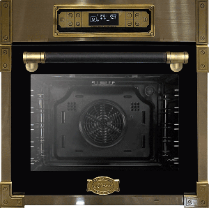 Kaiser EH 6726 AD Retro Einbau Backofen 80L Anthrazitfarbiges Glas 60 cm 