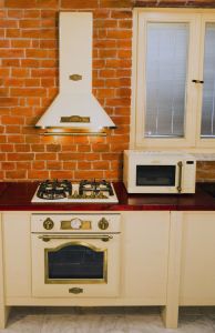 Set Kaiser Empire Elfenbein Einbau Elektro Backofen EH 6355 ElfEm +  Gaskochfeld KG 6325 ElfEm + Dunstabzugshaube 60cm A 6315 ElfEm