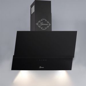 Gurari GCH D 268 BL 9 Dunstabzugshaube 90cm 1000m³/h kopffreihaube Schwarz Glas TouchControl
