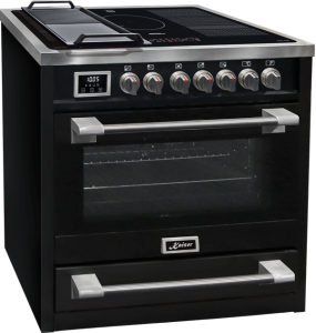Kaiser HC 93691 IS Elektro Standherd 90 cm, Schwarz, Range Coocker mit Induktionskochfeld