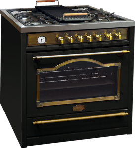 Kaiser HGE 93555 Em Retro Gas Elektro Standherd 90 cm Range Coocker