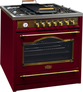 Kaiser HGE 93555 RotEm Retro Gas Elektro Standherd 90 cm Range Coocker