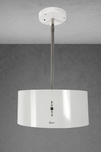 Gurari GCH I 237 50 WH Dunstabzugshaube Inselhaube 50cm 860m³/h Weiß Glas