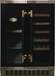 Kaiser K 64800 AD Einbau Weinkühlschrank 20 Weinflaschen und 63 Bierdosen LED Display Freistehend/ Unterbau 82 cm
