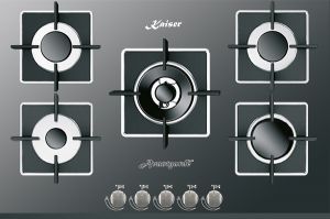Kaiser KCG 8382 Turbo Gaskochfeld 77cm 5 Brenner inkl. WOK-Brenner 3,8 KW