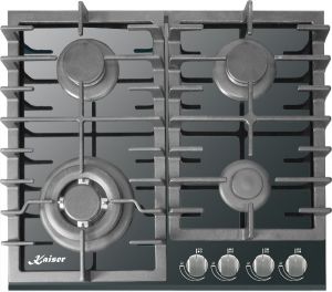 Kaiser KCG 6383 Turbo Luxus Gaskochfeld 60cm 4 Brenner inkl. WOK-Brenner 3,8 Kw WOK