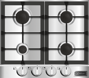 Kaiser KG 6357 Turbo Edelstahl Gaskochfeld 60 cm 5 Brenner 3,8 KW WOK