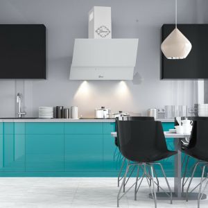 Gurari GCH D 268 WH Dunstabzugshaube 80 cm 1000m³/h kopffreihaube Weiß Glas TouchControl