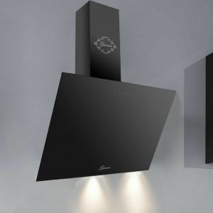 Gurari GCH D 286 BL Dunstabzugshaube 80cm 1000m³/h kopffreihaube Schwarz Glas TouchControl