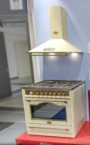Kaiser Empire Set/Kaiser A 9315 ElfEm Dunstabzugshaube 90 cm/Gas Elektro Standherd Kaiser HGE 93555 ElfEm